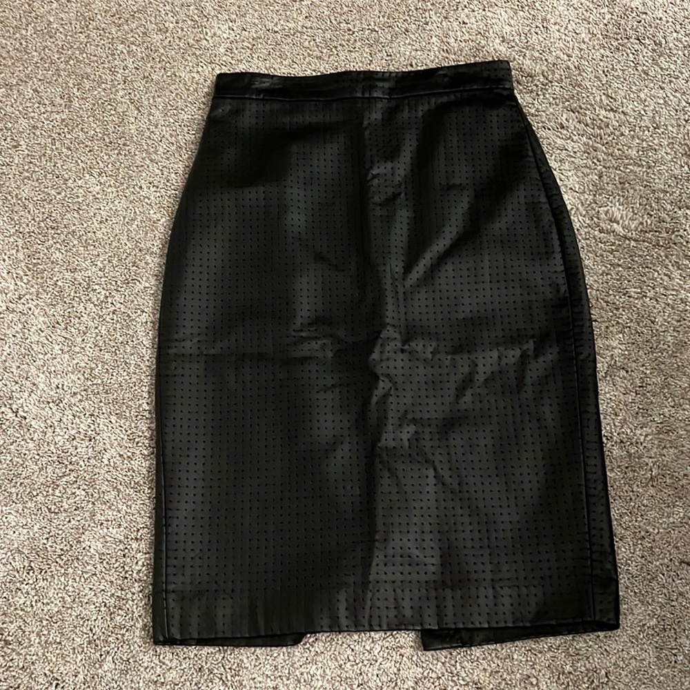 Faux Leather Pencil Skirt